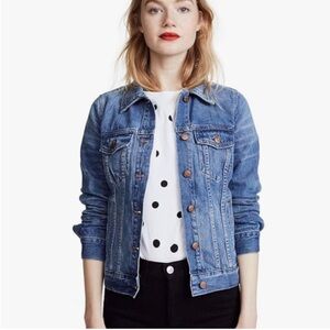NWT Madewell The Jean Jacket in Pinter Wash Size XL